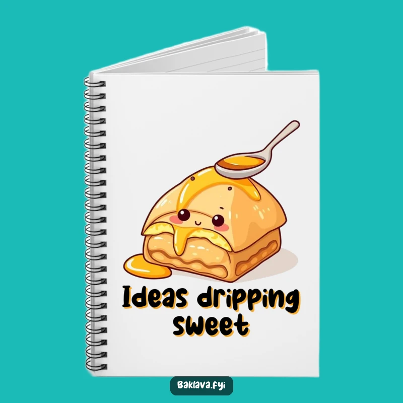 Funny Baklava Honey Notebook – Jot Down Sweet Ideas