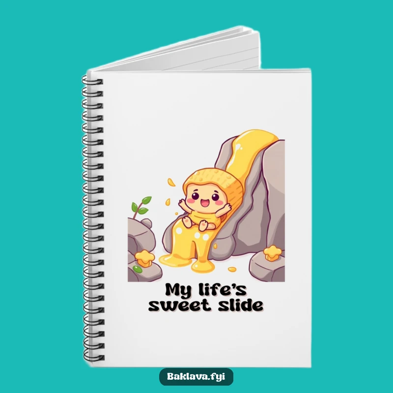 Funny Honey Waterfall Baklava Notebook: Sweet Adventure Journal Gift