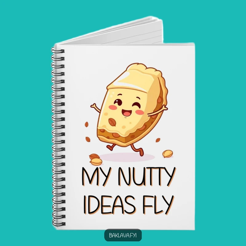 Funny Baklava Cartwheel Notebook: Hilarious Dessert Lover Journal Gift