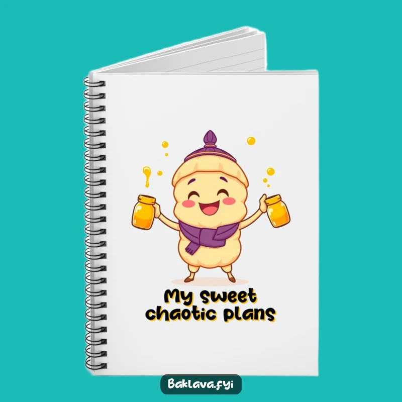 Funny Baklava Notebook: Honey Juggler - Journal Gift