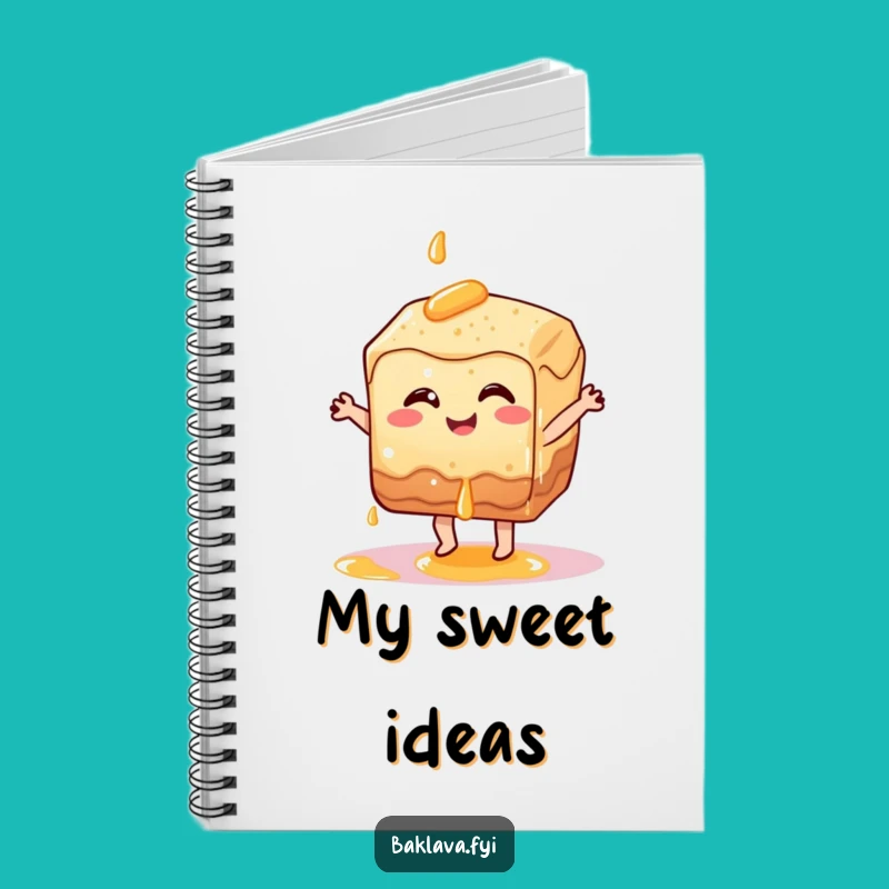 Funny Dancing Baklava Notebook: Jot Down Sweet Ideas