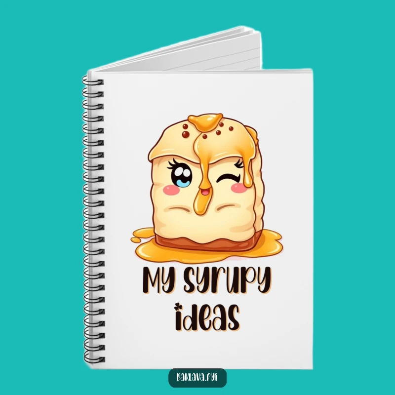 Funny Winking Baklava Notebook: Almond Eyes Notes, Perfect Funny Gift for Writers