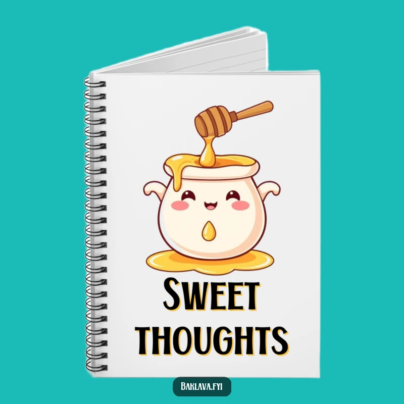 Funny Smiling Honey Pot Notebook: Jot Down Sweet Thoughts