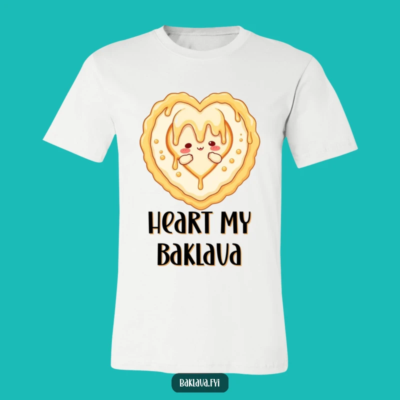 Funny Honey Baklava Heart T-Shirt: Wear Your Delicious Love Story