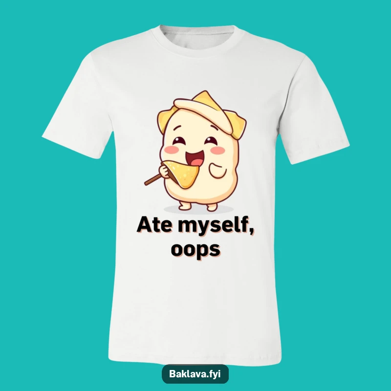 Funny Phyllo Dough Self-Bite T-Shirt - Whimsical and Humorous Apparel