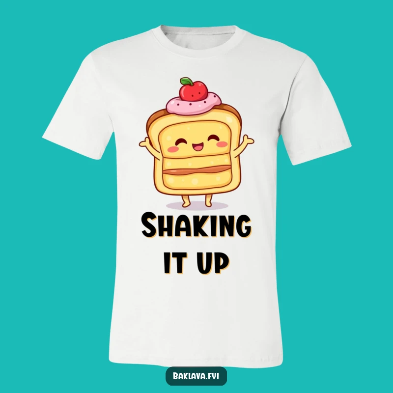 Funny Shimmy Pastry T-Shirt - Happy Layered Treat Humor Apparel