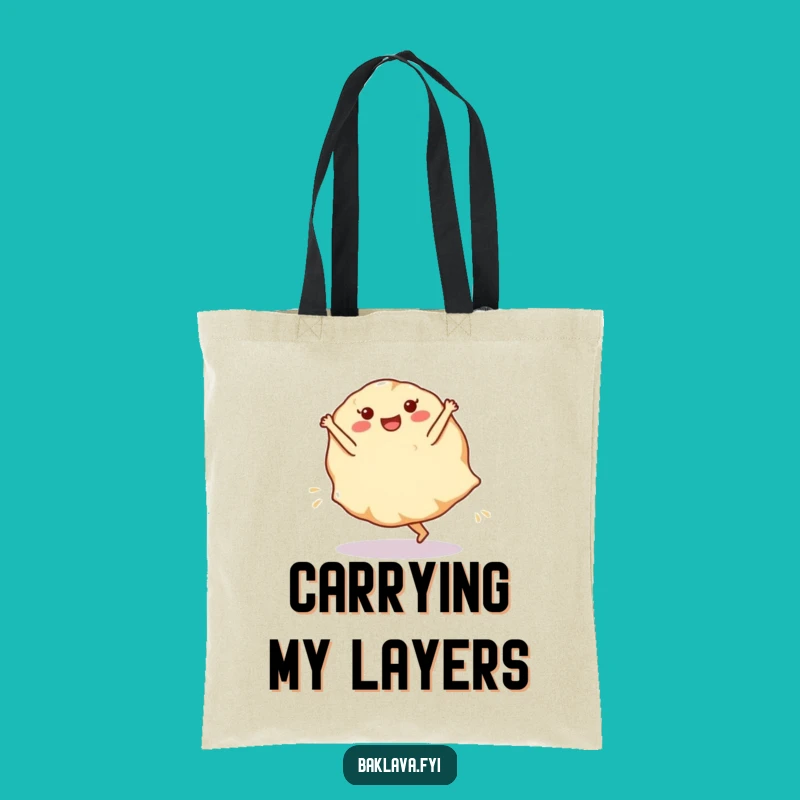 Funny Phyllo Dough Cartwheel Tote Bag - Carry Your Baking Spirit