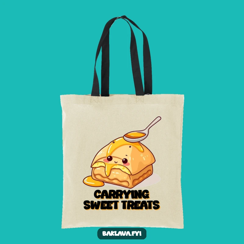 Funny Baklava Honey Tote Bag – Carry Your Sweet Obsession