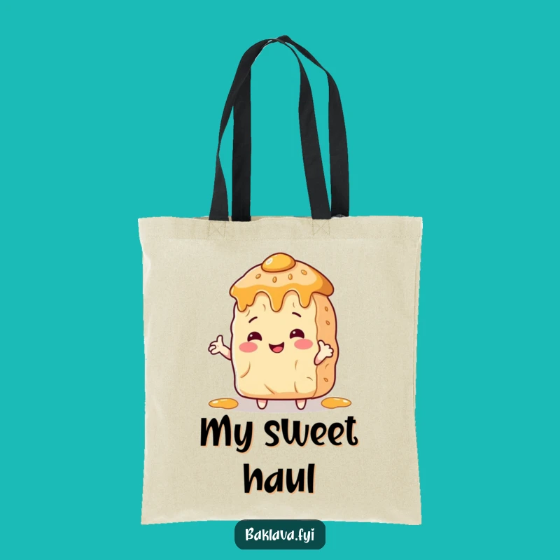 Funny Baklava Hug Tote Bag - Carry Your Essentials with Sweet Hilariousness!