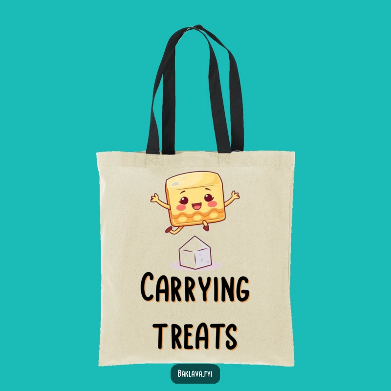 Funny Baklava Tote Bag: Sweet Carryall, Hilarious Dessert Companion