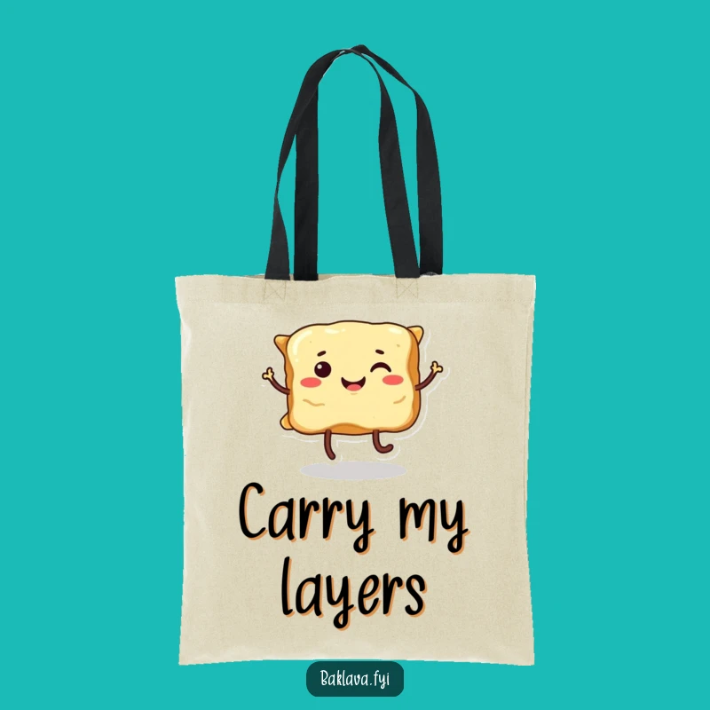 Funny Dancing Baklava Tote Bag: Carry Sweetness and Fun Everywhere