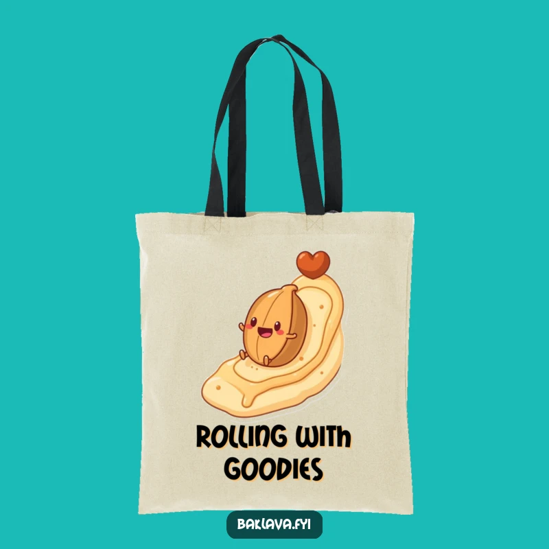 Funny Nut Rolling Pastry Tote Bag: Carry Fun and Laughter Everywhere You Go